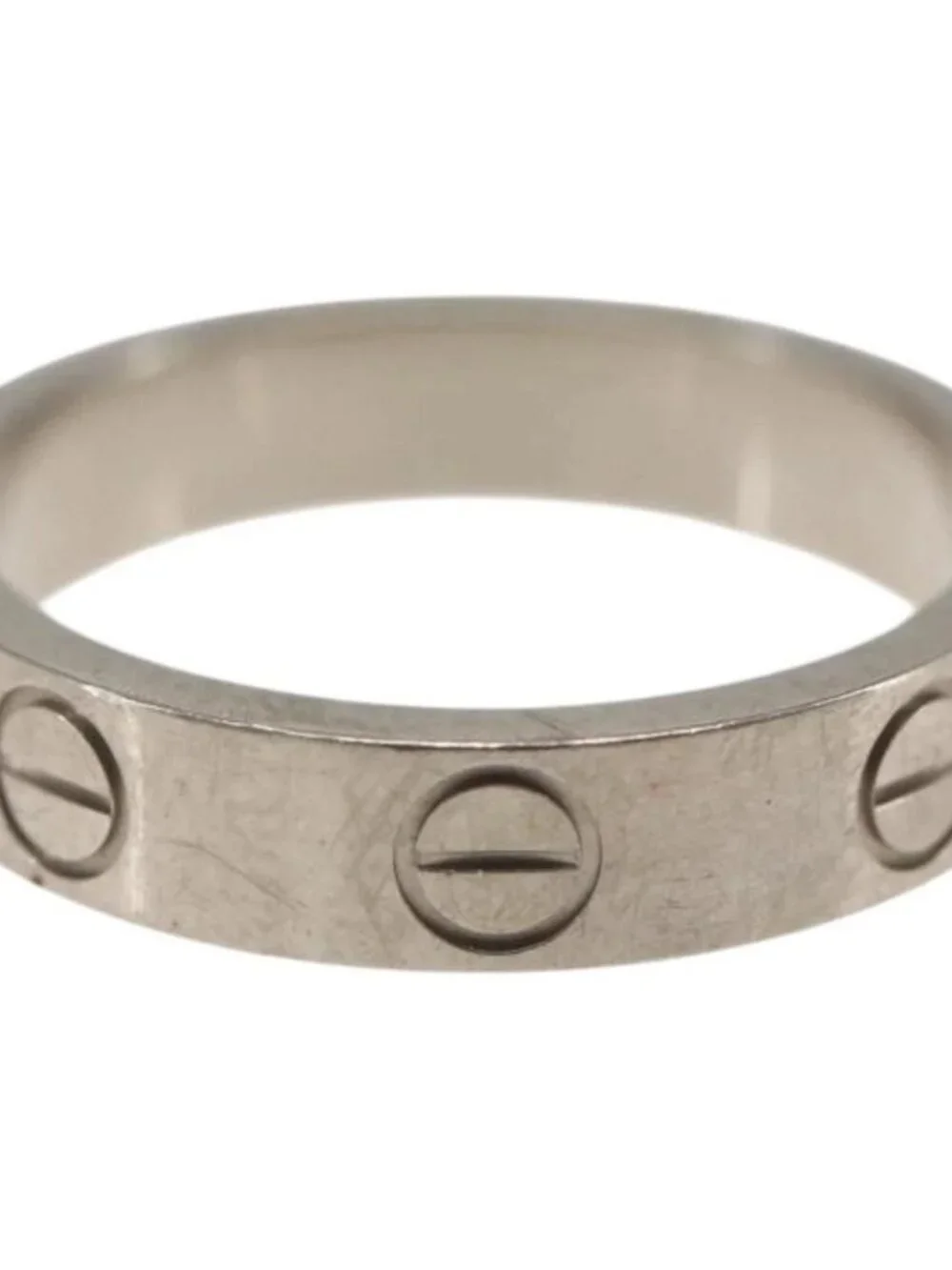 CARTIER Mini Love Ring 18K Gold(750) Silver Auth 162882SM